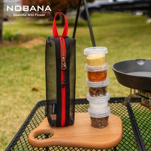 Eco-Friendly Super Lightweight Outdoor Connectable Seasoning <b>Bottle</b> 5-Piece <b>Set</b> <b>Travel</b> Picnic Fishing Camping BBQ - Product Image 3