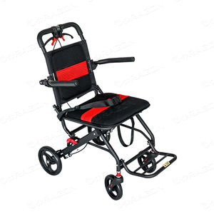 รถเข็นคนพิการแบบพับได้น้ำหนักเบาได้รับการรับรองสำหรับเครื่องบินและการเดินทางทางอากาศ - Product Image 1