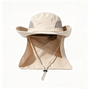 Chapeau de pêche, safari et randonnée unisexe UPF50+ avec protection UV, visière large, filet respirant, rabat de cou et sangle mentonnière, idéal pour les activités sportives décontractées en extérieur - Product Image 2