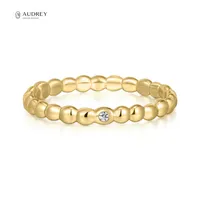 Audrey Fijne Sieraden Groothandel Bague Vermeil White Gold Rhodium Plated Stonehenge Sterling Zilveren Ring Voor Vrouwen