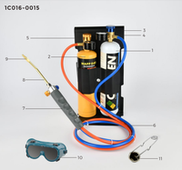Puissant Kit de torche à gaz de brasage Portable à oxygène et MAPP avec différents accessoires