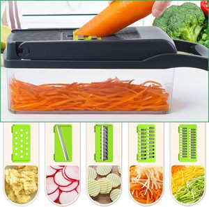 14 Pièces Hachoir Manuel de Cuisine pour Ail, Oignon, Fruits et Légumes, Outil en Plastique pour Samosas - Product Image 4