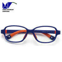 Lunettes optiques rectangulaires TR90 personnalisées OEM, anti-lumière bleue, pour enfants et adolescents, taille 46-15-125, 10+ ans d'expérience
