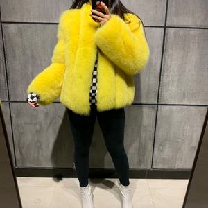 <span class=keywords><strong>Giacca</strong></span> invernale calda per ragazze cappotto di <span class=keywords><strong>pelliccia</strong></span> per donna - Product Image 3