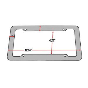 Marco de Matrícula con Patrón de Fibra de Carbono Estándar Estadounidense, Marco de Matrícula para Automóvil de 31*16cm, Gran Venta - Product Image 5