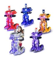 Robot LED lumineux à chevaucher, électrique, éducatif et ludique pour enfants et tous les âges, pour aires de jeux intérieures et extérieures