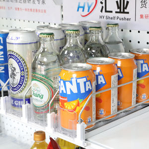 Système de poussoir à ressort en plastique pour étagère de supermarché, prix d'usine, vente en gros, organisateur de boissons à rouleaux pour réfrigérateur - Product Image 4