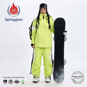 Traje de Esquí Verde Neón Personalizado OEM para <span class=keywords><strong>Mujer</strong></span>, Conjunto Impermeable de <span class=keywords><strong>Anorak</strong></span> y Mono de Esquí, Traje Holgado para <span class=keywords><strong>Nieve</strong></span>, Ropa de Esquí y <span class=keywords><strong>Nieve</strong></span> al por Mayor - Product Image 1