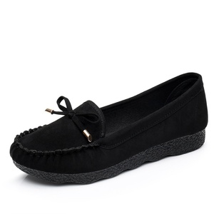 Scarpe in tessuto solido stile Pechino antico da <span class=keywords><strong>donna</strong></span>, con <span class=keywords><strong>tacco</strong></span> e suola piatti, casual, da lavoro, per la maternità, <span class=keywords><strong>mocassini</strong></span> con fiocco - Product Image 6