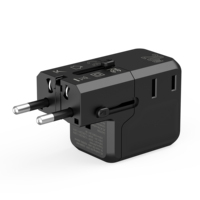 Wontravel 20W PD Nueva patente Salida de CA más pequeña Adaptador de enchufe múltiple mundial Cargador rápido USB Adaptador de viaje universal