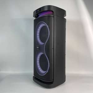 60W(Peak) Haut-parleurs portables sans fil pour fête à la maison avec double caisson de basses profondes, microphone, radio FM, lumières, télécommande - Product Image 3