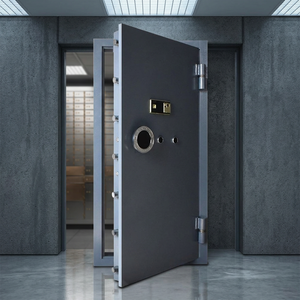 Puerta de Acero de Estilo Minimalista con Cerradura Digital y Protección Antirrobo, Adecuada para Habitaciones de Seguridad en Villas - Product Image 1