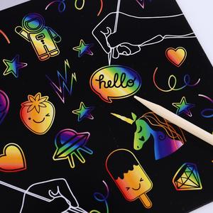 Niños DIY Scratch Art Paintings Magic Seascape Art Dibujos Bebé Juguetes educativos - Product Image 4