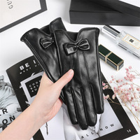 Automne hiver cyclisme épaissi chaud coupe-vent en cuir moto gants écran tactile mode Simple conduite gants en cuir