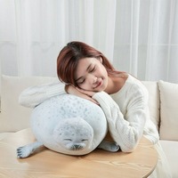 Bantal Boneka Anjing Laut Gemuk 3D Lucu, Boneka Singa Laut, Mainan Boneka Isi Dakron, Bantal Tidur Bayi, Hadiah untuk Anak Perempuan