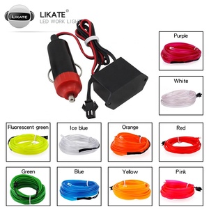 Lkt 5M lámpara de ambiente Interior de coche línea de luz fría con Usb tablero decorativo consola Auto Led luz ambiental tiras Led - Product Image 2