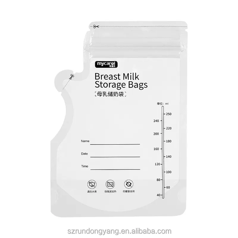 Misurazioni di facile lettura sacchetti di conservazione del latte materno per conservare e trasportare in sicurezza il latte materno espresso