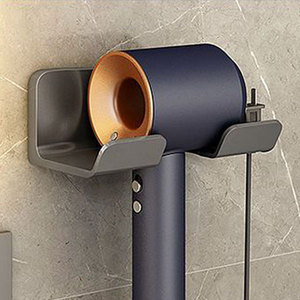 Soporte de pared multifunción para secador de pelo y tijeras de peluquería, ligero, de ABS, sin perforaciones, caja de almacenamiento al por mayor - Product Image 6
