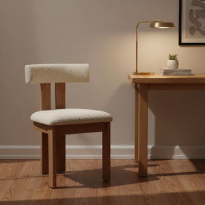 P0071 <span class=keywords><strong>Chaise</strong></span> de salle à manger de <span class=keywords><strong>style</strong></span> <span class=keywords><strong>nordique</strong></span> moderne minimaliste avec cadre en bois massif, dossier rembourré et support à double colonne - Product Image 1