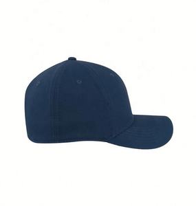 Unisex Custom 6-Panel Curved Brim Baseball Cap Inner Structured <b>Hat</b> with Embroidered Logo and Metal Buckle Back Closure - Product Image 3