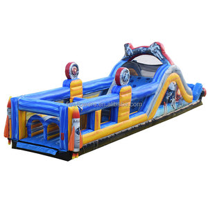 Juego inflable interior al aire libre carrera de obstáculos Guerrero <span class=keywords><strong>ninja</strong></span> <span class=keywords><strong>americano</strong></span> para niños - Product Image 1