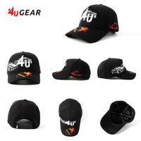 Casquettes de course personnalisées 4ugear à 5 panneaux, broderie 4u, casquettes de baseball avec logo personnalisé, casquettes snapback personnalisées pour femmes et hommes