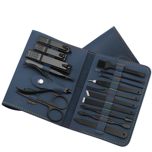 Wholesale Good Quality 16 Pcs Stainless Steel Manicure Set With PU Bag <strong>Nail</strong> Clippers - Product Image 2
