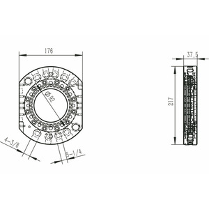 Cuerpo de Herramienta de Repuesto ATI QC160, Mandril Automático de Cambio Rápido de 160 Pies, Módulo de Señal TDR19 P48 para Robots Industriales - Product Image 1