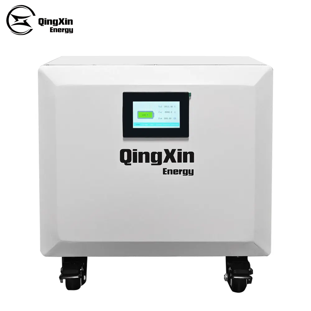 Qingxin-enerji duvara monte güneş enerjisi depolama sistemleri Lifepo4 pil 51.2V105Ah ev güneş enerjisi sistemi