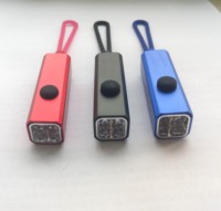 Porte-clés promotionnel avec logo personnalisé, lampe torche LED, mini porte-clés en aluminium, lampe torche à mousqueton, lampe torche LED, porte-clés lampe torche