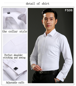 <span class=keywords><strong>Camicia</strong></span> da uomo a maniche lunghe in stile francese personalizzata all'ingrosso, con polsini alla moda, <span class=keywords><strong>camicia</strong></span> a righe ampia per ufficio - Product Image 6