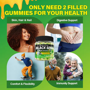 Gommes à l'huile <span class=keywords><strong>de</strong></span> graines noires biologiques OEM avec chlorophylle biotine collagène hydrolysé <span class=keywords><strong>miel</strong></span> <span class=keywords><strong>de</strong></span> <span class=keywords><strong>Manuka</strong></span> brut pour la peau, les cheveux et les ongles - Product Image 5