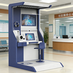 Chiosco Sanitario Self-Service: Stazione di Consulenza Online e Monitoraggio Remoto per la Salute Comunitaria - Product Image 3