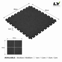 Tapis de sol en mousse EVA emboîtable antidérapant, tuiles puzzle 60x60cm pour salle de sport, maison, jeux d'enfants, yoga, fitness, exercices