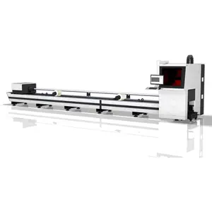 Tốt Nhất Bán Ống Sợi Máy Cắt Laser Thích Hợp Cho Kim Loại Cắt Ống Thép Nhẹ Thép Hợp Kim Mùa Xuân Thép Sắt Nhôm