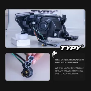 TYPY 12V New <b>LED</b> <b>Headlights</b> for Hilux Vigo 2008-2014 Daytime Running Lights 8000 Lumens 6000K - Product Image 4