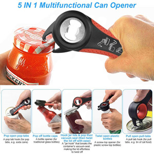 Ouvre-bocal multifonction 6 en 1, ouvre-bouteille et ouvre-boîte 5 en 1, kit d'outils avec poignée torsadée - Product Image 4