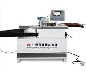W2 Rocker pvc edge banding machine Special-shaped edge bander Woodworking curved straight line auto curve edge banding
