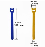 Sangles élastiques Double face pour port de câbles, le lot de pièces, flexibles, réutilisables, attaches auto-agrippantes