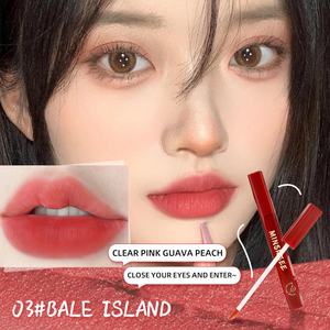 MINSHZEE Petit tube rouge à lèvres, rouge à lèvres velours mat doux-mat, glaçure à lèvres personnalisable OEM automne-hiver, transfrontalière - Product Image 1