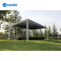 Estructura de armazón de aluminio de gran venta para escenarios de conciertos al aire libre y exhibiciones.