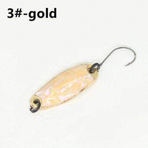 Hot Sale Colorful <strong>Doublecolor</strong> 2.5g 3.5g 5g Trout Copper Metal Single Hooks Spoon Tackle Bait - Product Image 5