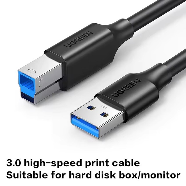 USB 3.0 Printer Cable UGREEN USB a to B Cable Nickel Plated USB B Cable High-Speed Printer Cord