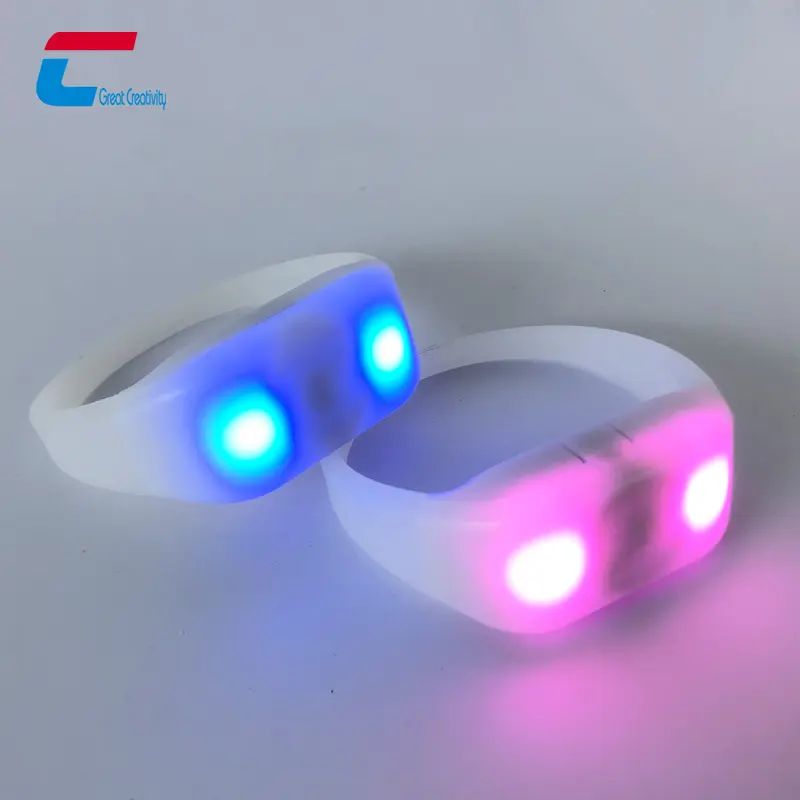 Party Concert Wireless Control RFID LED Bracelets Remote Control LED Light Up Wristbands Bracelet