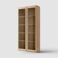 Bibliothèque ouverte extra haute à 2 colonnes, étagère de présentation en bois de 91 pouces avec plusieurs compartiments pour le rangement dans le salon, la chambre ou le bureau