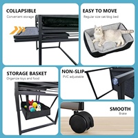 Nouveau lit-canapé universel quatre saisons pour animaux de compagnie (chats et chiens) avec petite échelle inclinée – Vente chaude directe usine