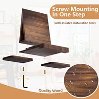 Support de lecture personnalisé pour lit, avec porte-gobelet, porte-lunettes et porte-stylo, présentoir pour la lecture au lit, supports de livres en bois pour café