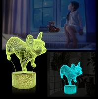 ไฟ LED ตกแต่งห้องเด็ก16เปลี่ยนสีได้,โคมไฟภาพลวงตา Led 3D ไฟกลางคืน3D สำหรับเด็กผู้หญิงของขวัญวันเกิด