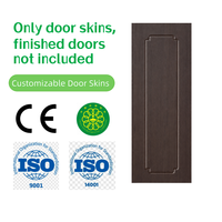 Revêtement de porte intérieur moderne en PVC personnalisé, texture bois 3D, panneau MDF fini, isolation phonique, résistant à l'humidité