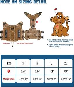 เสื้อกั๊กสุนัขกันน้ำสำหรับสัตว์เลี้ยงกลางแจ้งอุปกรณ์จัดการอย่างยั่งยืน - Product Image 3